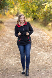 IN STOCK Avery Accent HalfZip Hoodie - Buffalo Plaid FINAL SALE