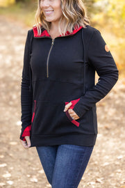 IN STOCK Avery Accent HalfZip Hoodie - Buffalo Plaid FINAL SALE