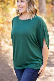 IN STOCK Darcy Dolman Top - Forest Green FINAL SALE