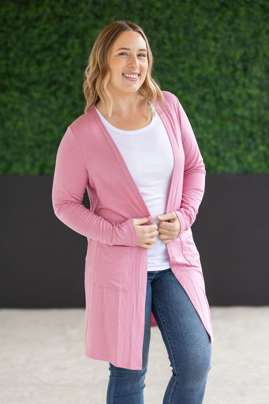 IN STOCK Classic Cardigan - Rose