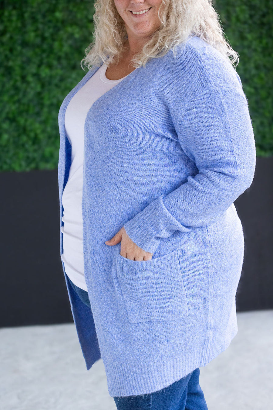 IN STOCK Madison Cozy Cardigan - Blue