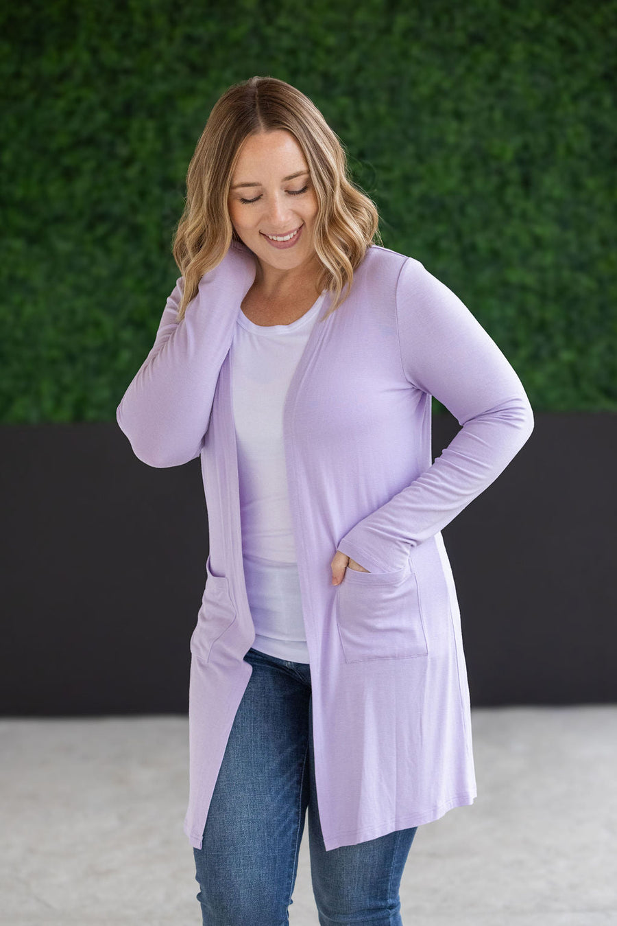 IN STOCK Classic Cardigan - Lavender