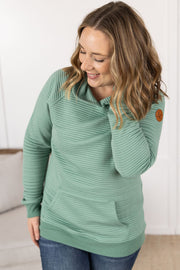 Tatum Textured Pullover Hoodie - Sea Green