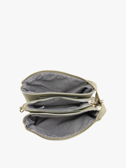 Riley Crossbody/Wristlet: Gunmetal