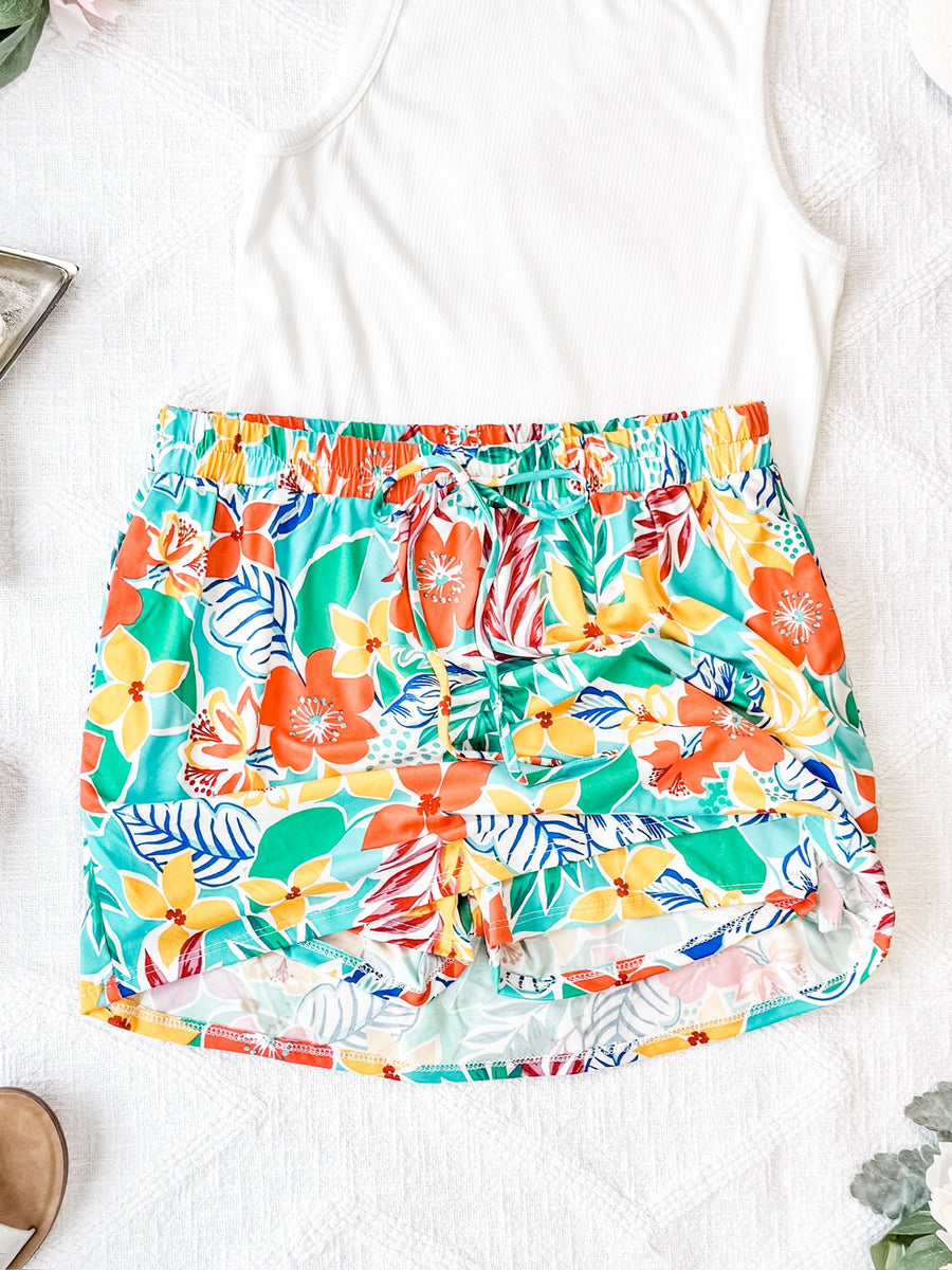 IN STOCK Sienna Skort - Tropical Floral Mix FINAL SALE