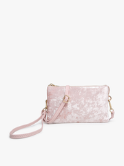 Riley Vevlet Crossbody/Wristlet: Navy