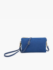 Riley Corduroy Crossbody/Wristlet: Red