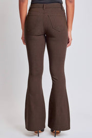 Hyperstretch High-Rise Flares- Cocoa