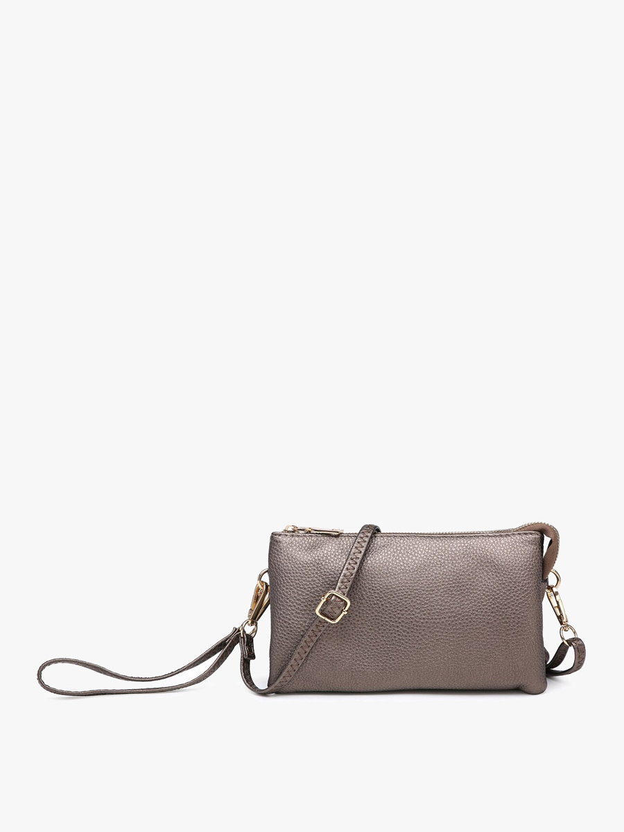 Riley Crossbody/Wristlet: Brown