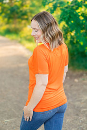 Chloe Cozy Tee - Orange