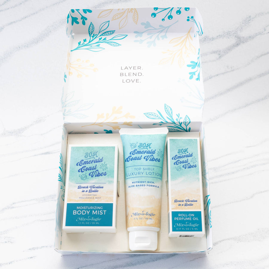 Women's Gift Set Trio Box: Free (ocean mist)