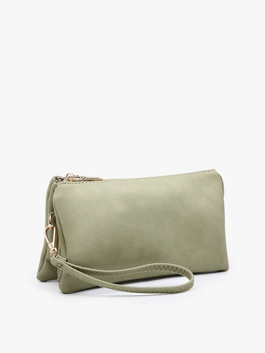 Riley Crossbody/Wristlet: Brown