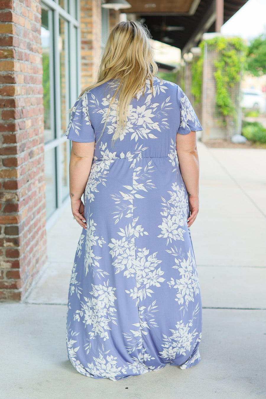 IN STOCK Harley High-Lo Dress - Periwinkle Floral FINAL SALE