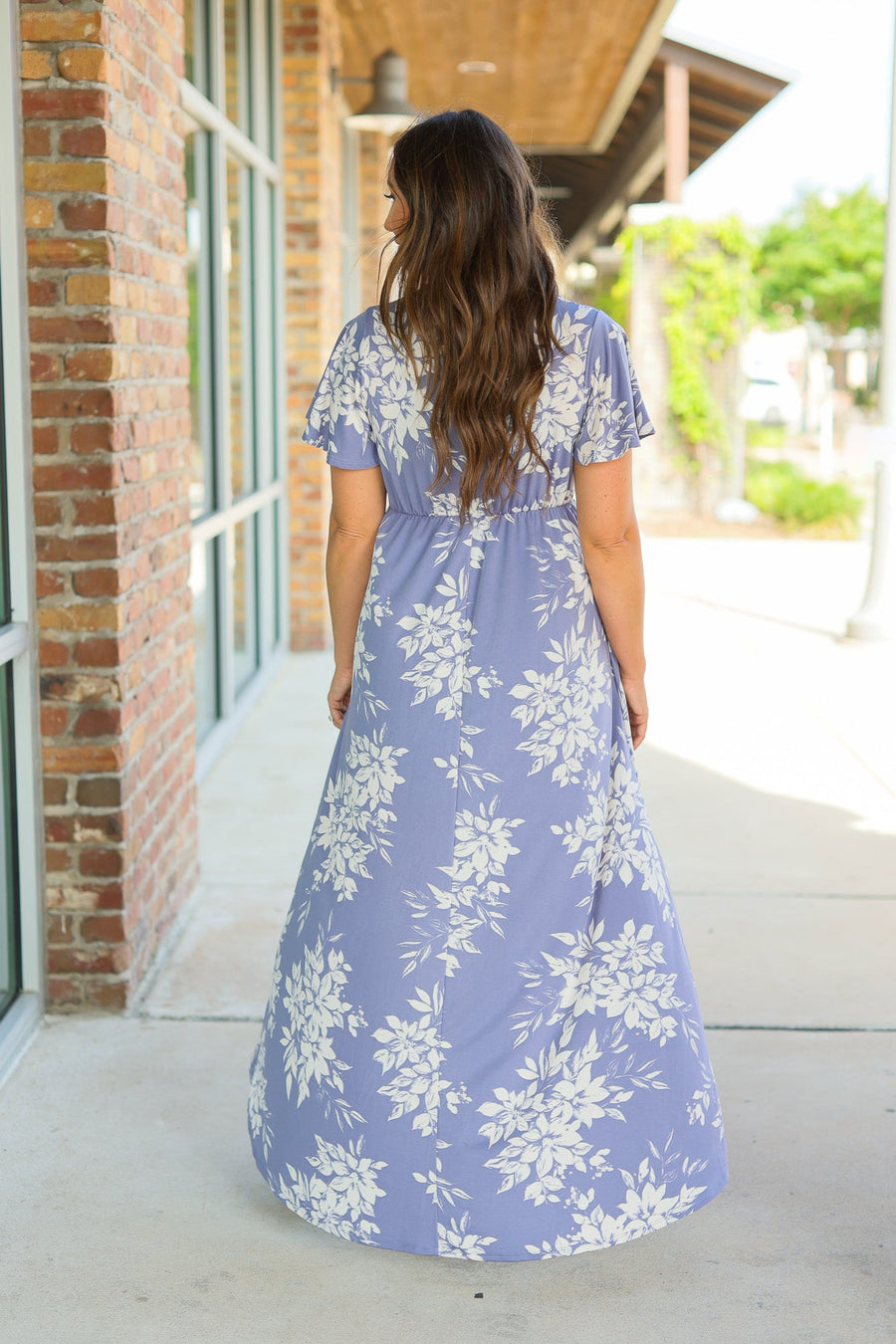 IN STOCK Harley High-Lo Dress - Periwinkle Floral FINAL SALE