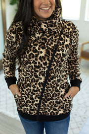 IN STOCK Quinn ZipUp Cowl - Luxe Leopard FINAL SALE