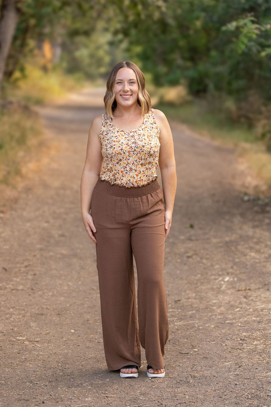 IN STOCK Presley Palazzo Pants - Coffee FINAL SALE