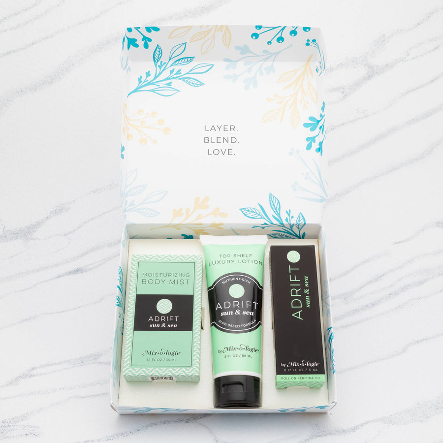 Women's Gift Set Trio Box: Free (ocean mist)