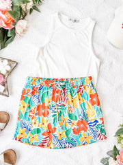 IN STOCK Sienna Skort - Tropical Floral Mix FINAL SALE