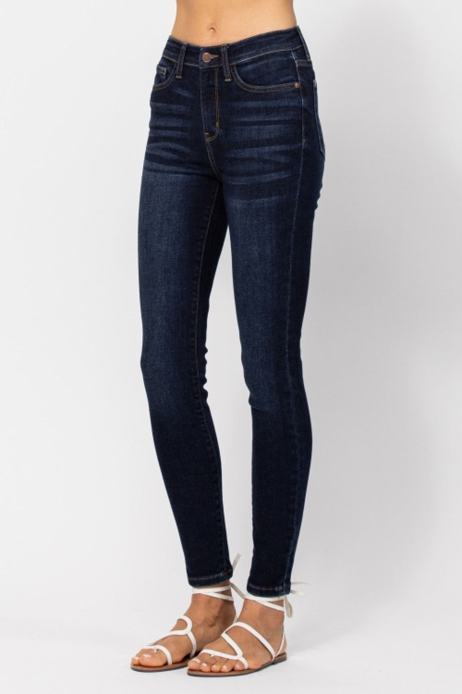 Dark Wash High Rise Skinny