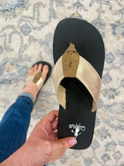 Summer Break Sandals- Gold