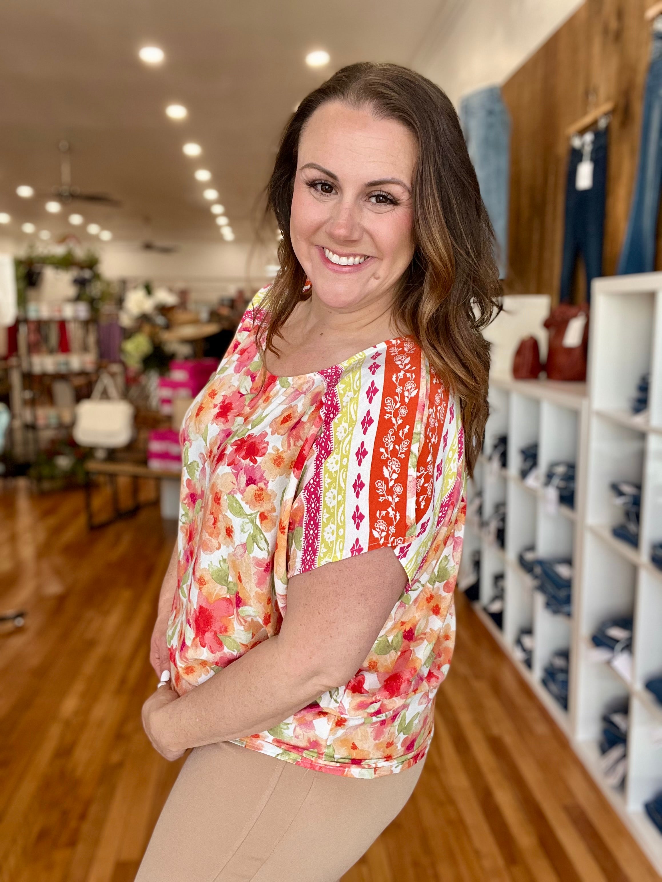 Flowy Floral Tropics Blouse