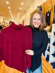 Turtleneck Tunic- Burgundy