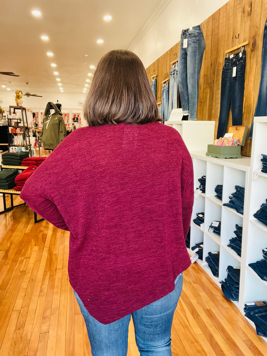 Turtleneck Tunic- Burgundy