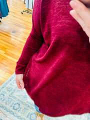 Turtleneck Tunic- Burgundy