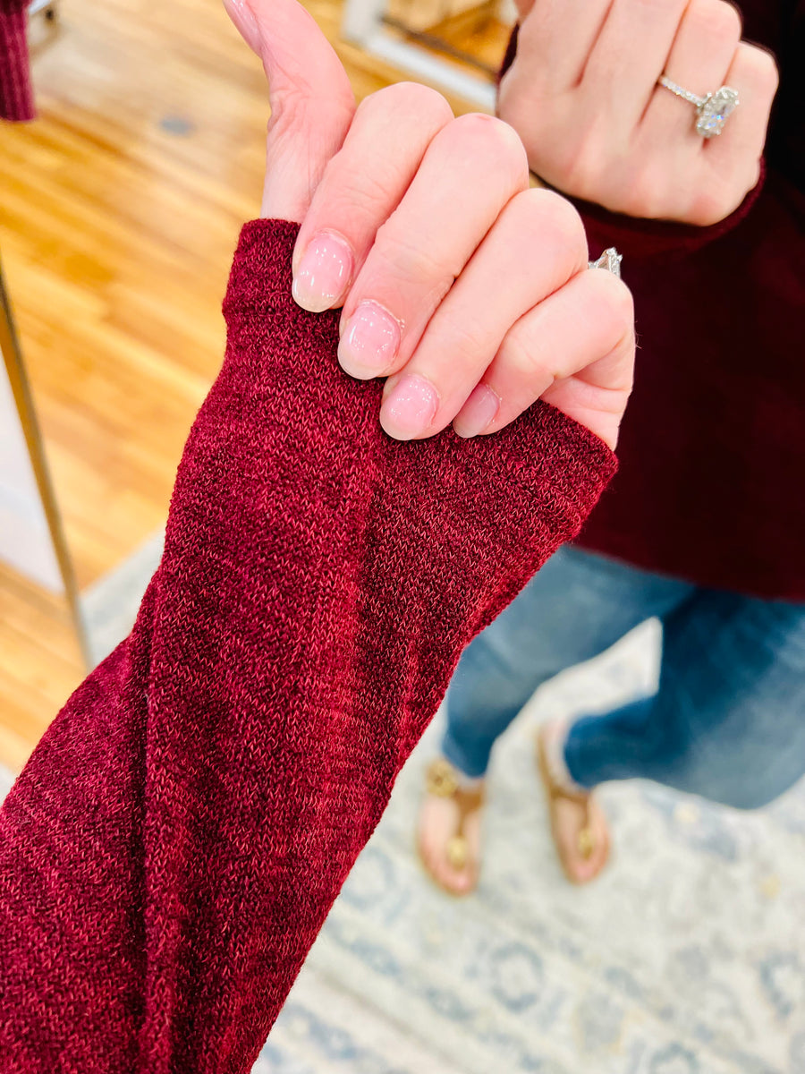 Turtleneck Tunic- Burgundy