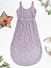 IN STOCK Reagan Ribbed Midi Dress - Lavender Floral | Women's Dress FINAL SALE