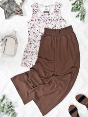 IN STOCK Presley Palazzo Pants - Coffee FINAL SALE