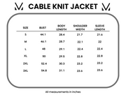 Cable Knit Jacket - Sage