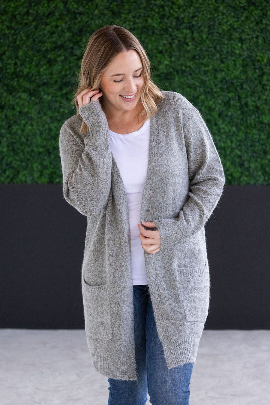 IN STOCK Madison Cozy Cardigan - Stormy Clouds FINAL SALE