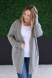 IN STOCK Madison Cozy Cardigan - Stormy Clouds FINAL SALE