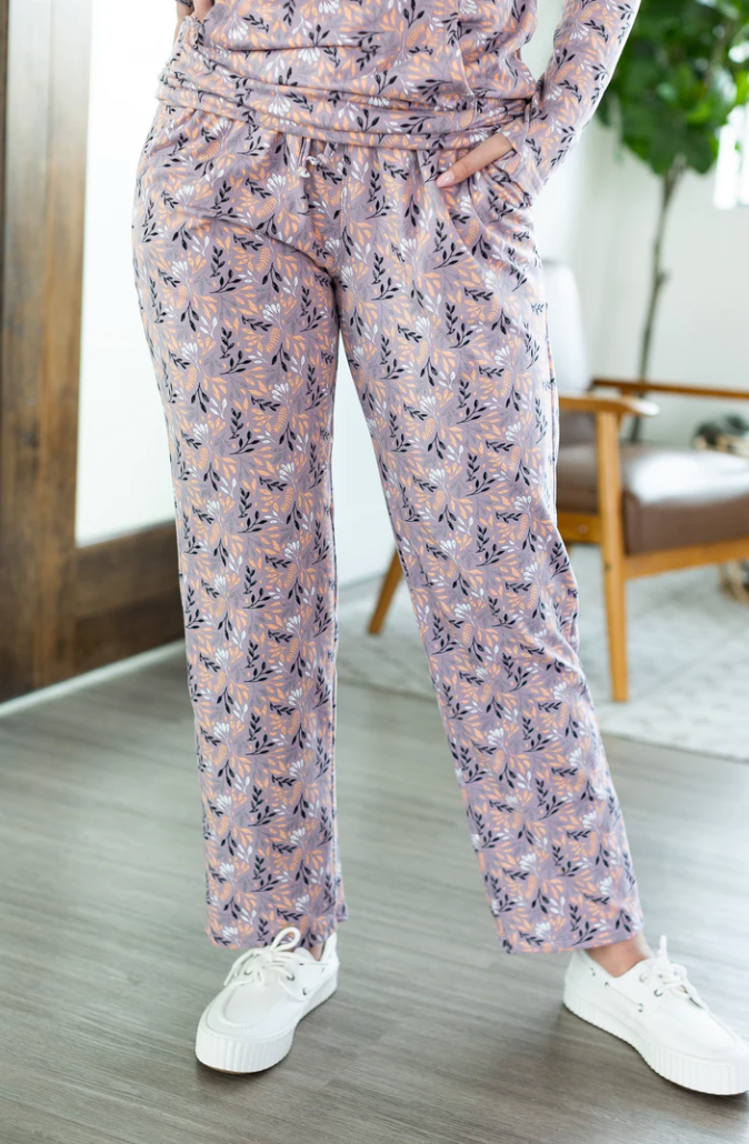 Cloud Lounge Pants - Mulberry Leaves