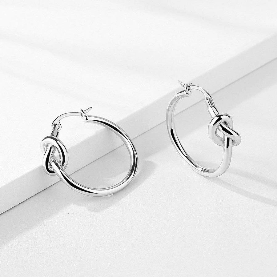 Love Knot Hoop Earrings