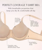 Versafit Breathable T-Shirt Bra - Bare