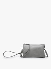 Riley Crossbody/Wristlet: Gunmetal